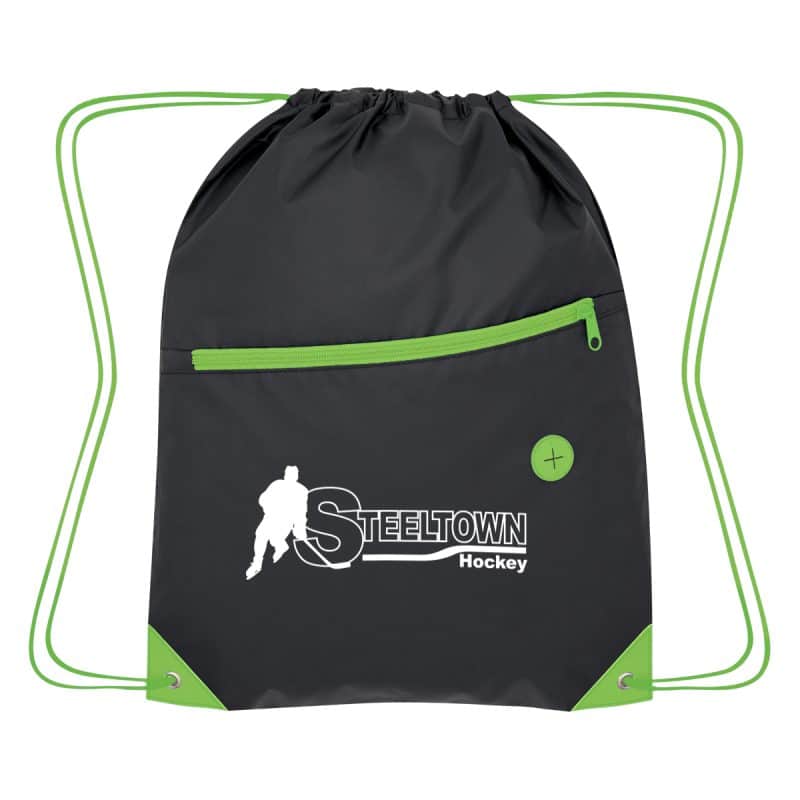 Custom Color Pop Drawstring Bag - 2
