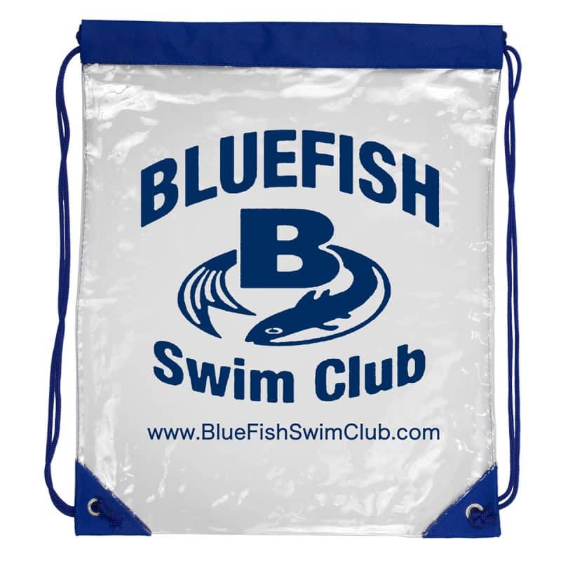 Custom "Everest" Tall Clear Drawstring Cinch Pack Backpack - 4