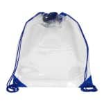 Custom "Everest" Tall Clear Drawstring Cinch Pack Backpack (Overseas) - 1