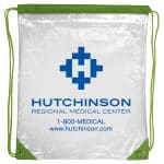 Custom "Everest" Tall Clear Drawstring Cinch Pack Backpack (Overseas) - 2