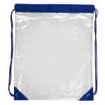 Custom "Everest" Tall Clear Drawstring Cinch Pack Backpack (Overseas) - 5