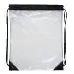 Custom "Everest" Tall Clear Drawstring Cinch Pack Backpack (Overseas) - 7