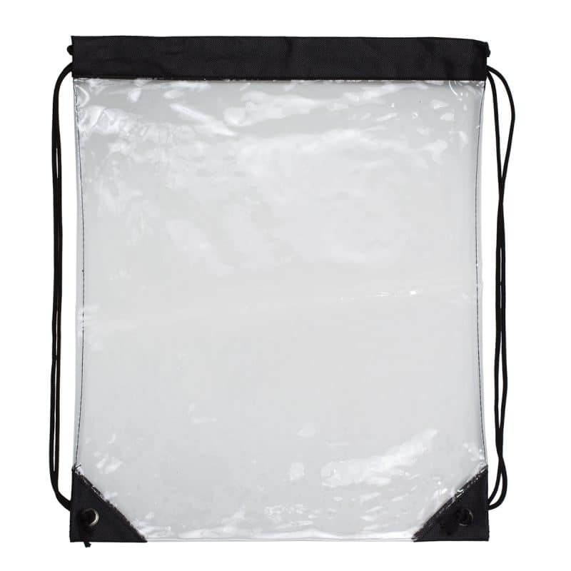 Custom "Everest" Tall Clear Drawstring Cinch Pack Backpack (Overseas) - 7