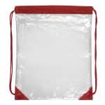 Custom "Everest" Tall Clear Drawstring Cinch Pack Backpack (Overseas) - 9