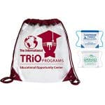 Custom "Harris" Clear Vinyl Stadium Compliant Cinch Pack Backpack