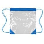 Custom "Harris" Clear Vinyl Stadium Compliant Cinch Pack Backpack - 2