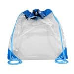 Custom "Harris" Clear Vinyl Stadium Compliant Cinch Pack Backpack - 3