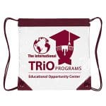 Custom "Harris" Clear Vinyl Stadium Compliant Cinch Pack Backpack - 5