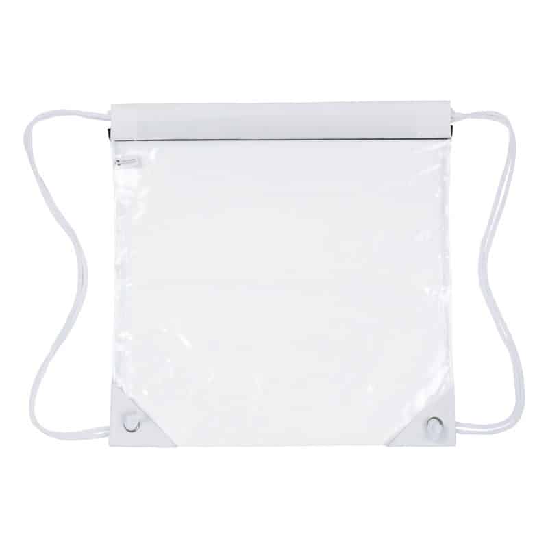 Custom "Harris" Clear Vinyl Stadium Compliant Cinch Pack Backpack - 6