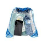 Custom "Harris" Clear Vinyl Stadium Compliant Cinch Pack Backpack - 9