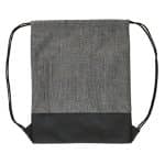 Custom Heathered Drawstring Backpack - 1