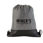Custom Heathered Drawstring Backpack - 2