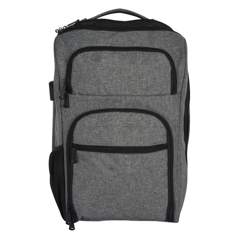 Custom Heathered Rfid Laptop Backpack & Briefcase - 2