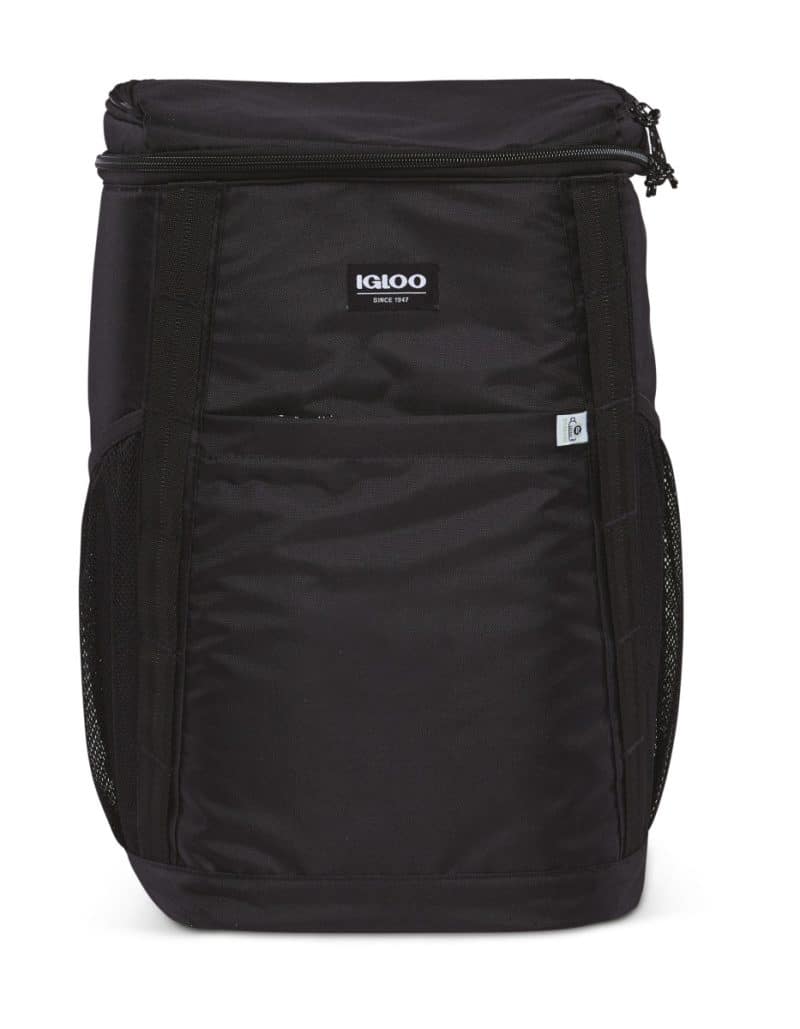 Custom Igloo® REPREVE 36 Can Backpack Cooler - Black - 1