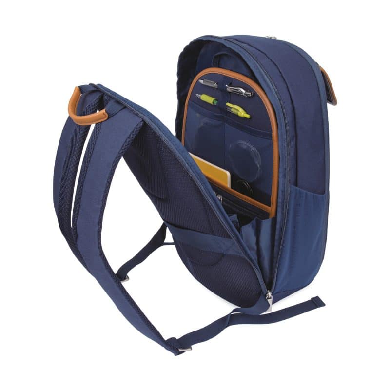 Custom Mobile Office Hybrid Laptop Backpack - Navy Heather - 5
