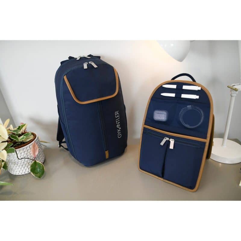 Custom Mobile Office Hybrid Laptop Backpack - Navy Heather - 9
