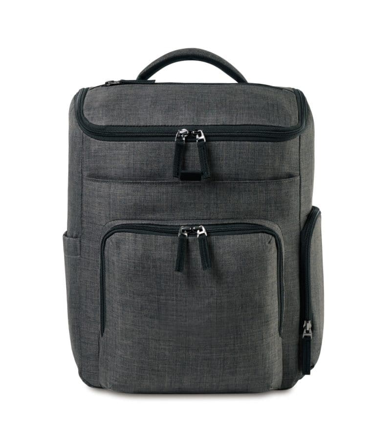 Custom Reagan Diaper Backpack - Charcoal Heather - 1