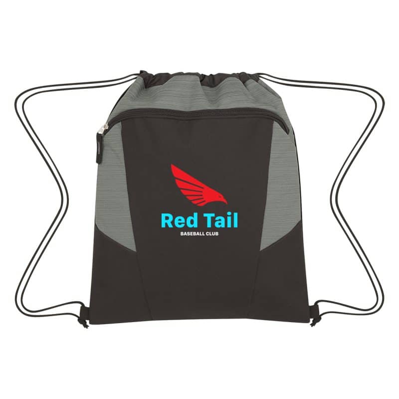 Custom Tahoe Heathered Drawstring Backpack - 2