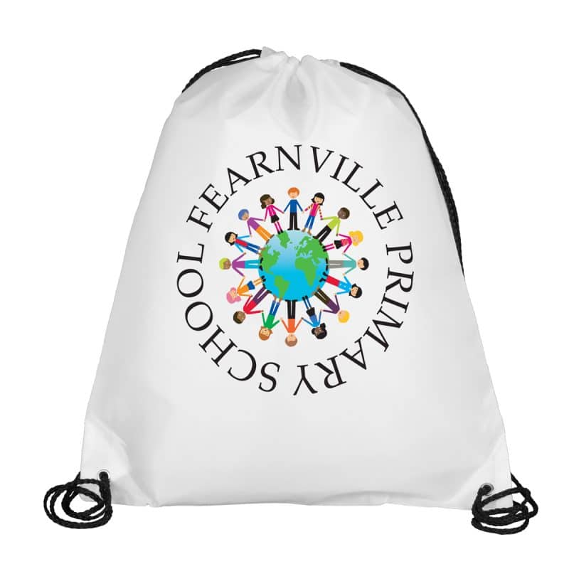 Custom "Ventoux" 210D Polyester Drawstring Cinch Pack Backpack (Overseas) - 5