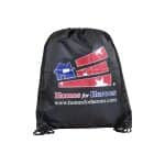 Custom "Ventoux" 210D Polyester Drawstring Cinch Pack Backpack (Overseas) - 7