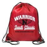 Custom "Ventoux" 210D Polyester Drawstring Cinch Pack Backpack (Overseas) - 8