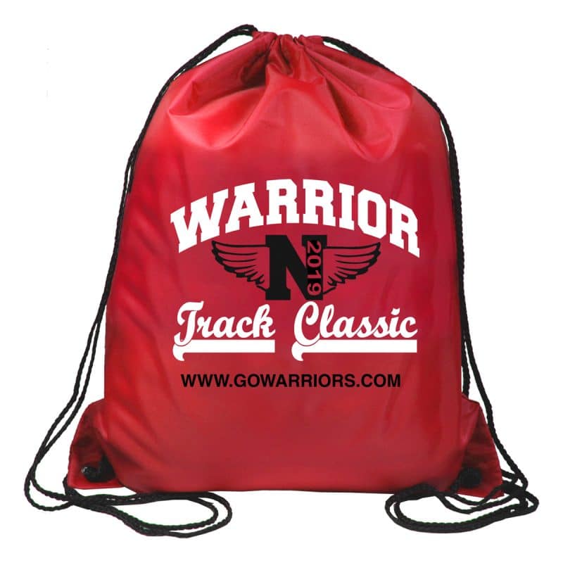 Custom "Ventoux" 210D Polyester Drawstring Cinch Pack Backpack (Overseas) - 8