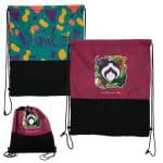 Custom Full Color Mesh Bottom Drawstring Backpack