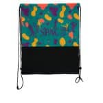 Custom Full Color Mesh Bottom Drawstring Backpack - 3