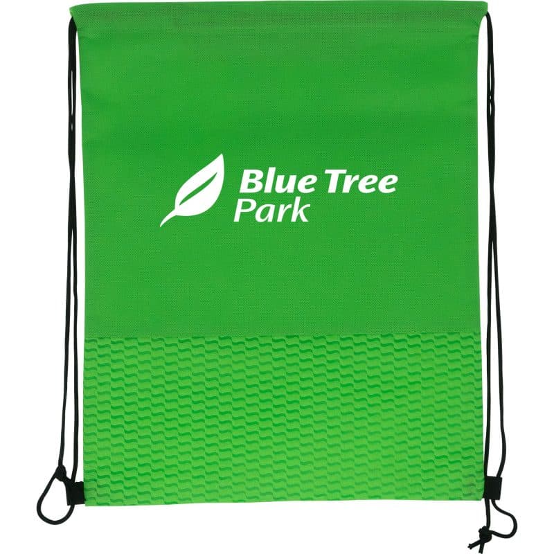 Custom Wave Drawstring Backpack - 4