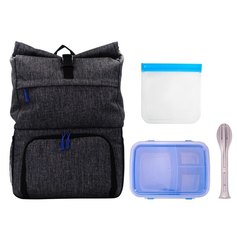 Custom X Line Backpack Cooler Lunch To Go Combo Set - 3