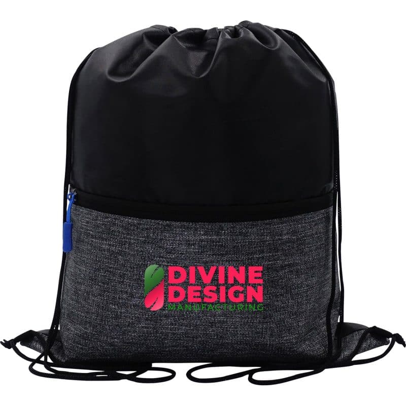 Custom X Line Drawstring Backpack - 4