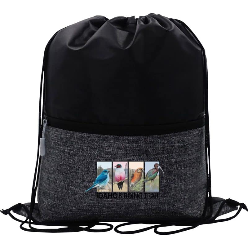 Custom X Line Drawstring Backpack - 6