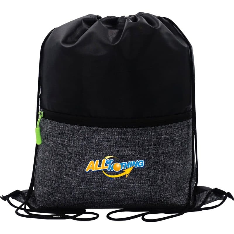 Custom X Line Drawstring Backpack - 8