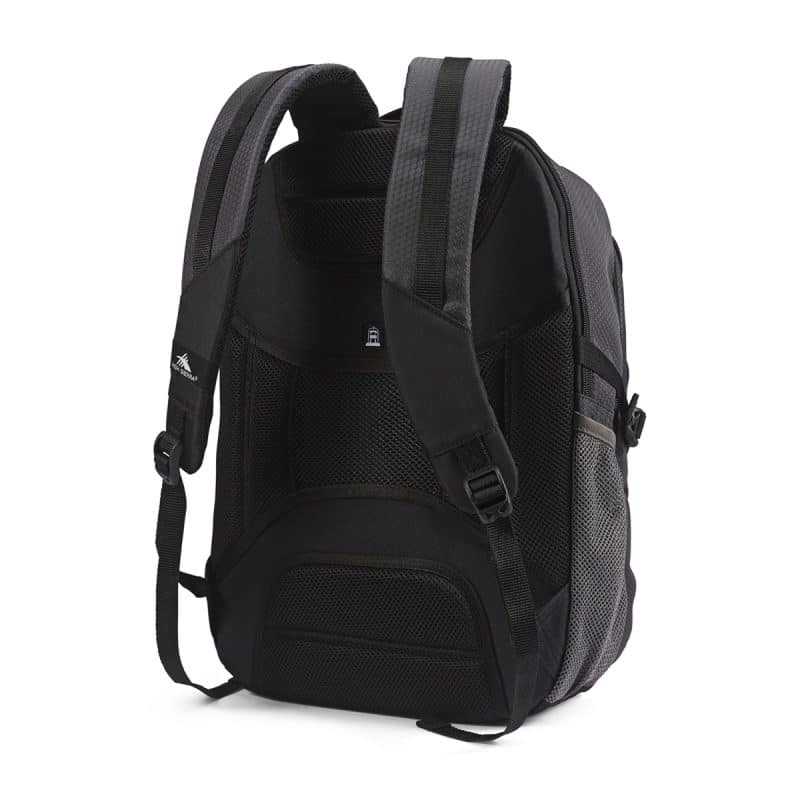 Custom High Sierra® Fairlead Laptop Backpack - Mercury-Black - 6