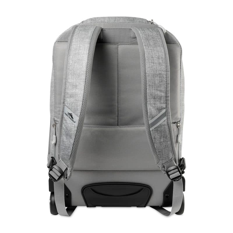 Custom High Sierra® Powerglide Pro Wheeled Backpack - Silver Heather - 2