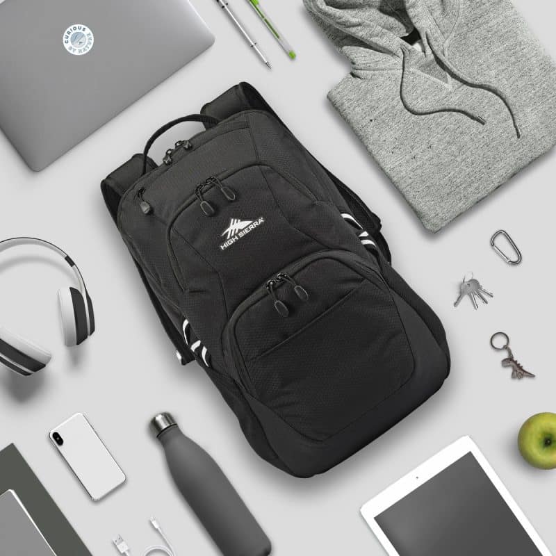 Custom High Sierra® Swoop SG Laptop Backpack - Black - 6