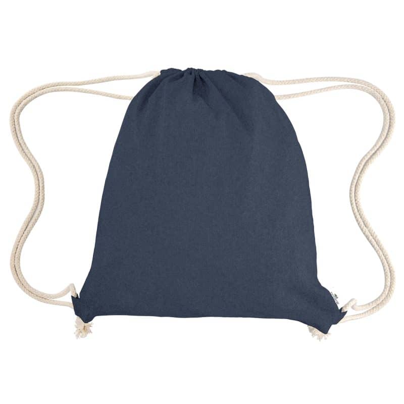 Custom Nicole Recycled Cotton Drawstring Bag - 7