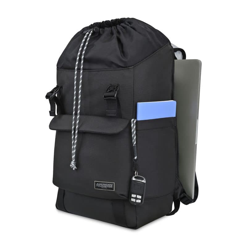 Custom American Tourister® Embark Laptop Backpack - Black - 4