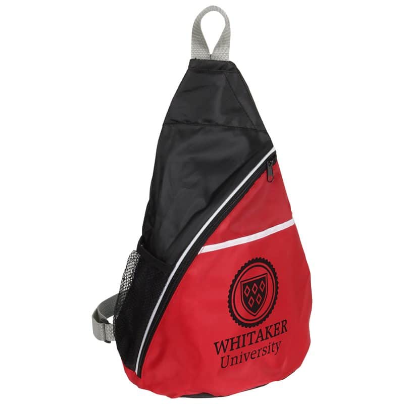 Custom Busy Day Polyester Sling Backpack - 4