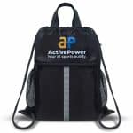 Custom Drawstring Sports Backpack Bags With Bottle Holders