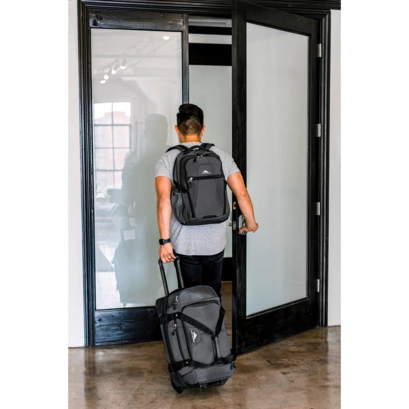 Custom High Sierra® Fairlead Laptop Backpack - Mercury-Black - 8