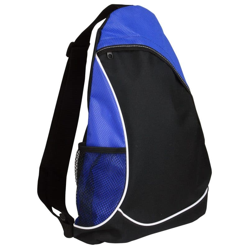 Custom Natural Curve Non-Woven/Polyester Sling Backpack - 3