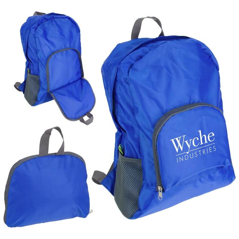 Custom Trailblazer Collapsible Polyester Backpack - 2