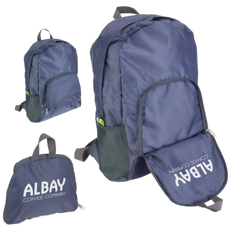 Custom Trailblazer Collapsible Polyester Backpack - 4