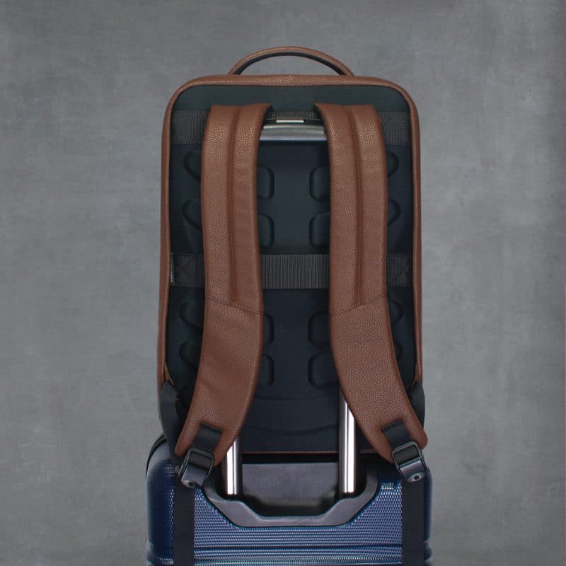 Custom Oxford - 16" Laptop Backpack with Luggage Strap - 2