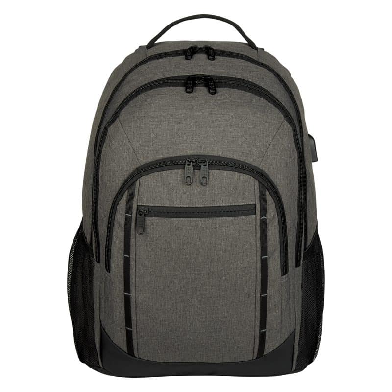 Custom Reagan Heathered Laptop Backpack - 3