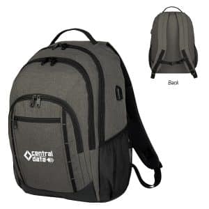 Custom Reagan Heathered Laptop Backpack