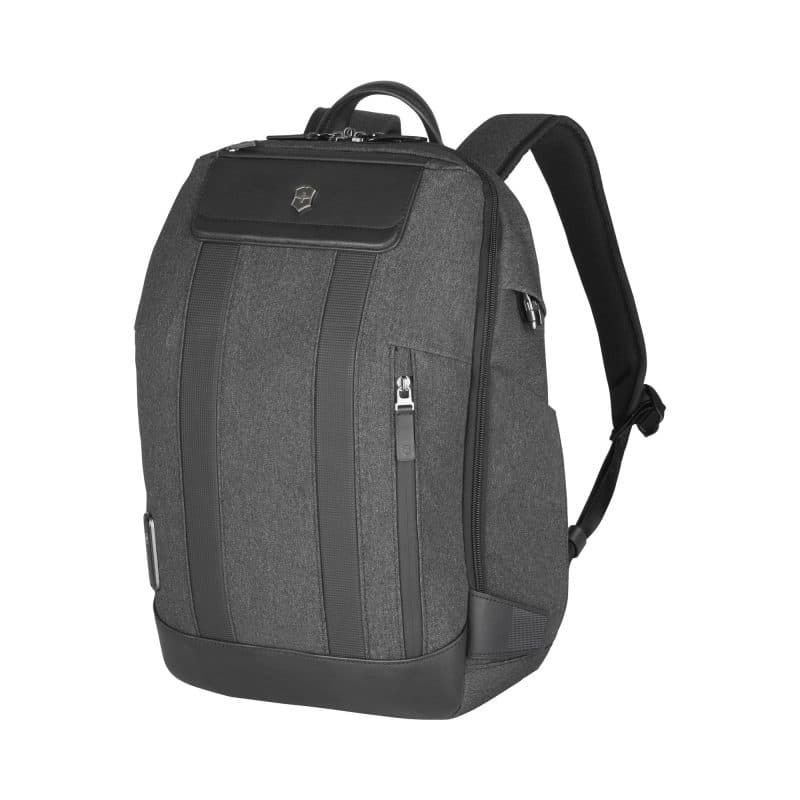 Custom Victorinox Swiss Army Corporate Gifts Architecture Urban2 City Backpack Melange Gray/Blk