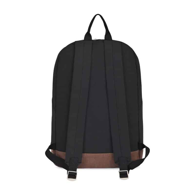 Custom Ivy AWARE™ Recycled Cotton Laptop Backpack - Black - 4
