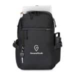 Custom Renew rPET Computer Backpack - Black - 2